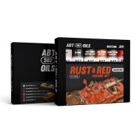 Rust and Red Colors Set - Ölfarben