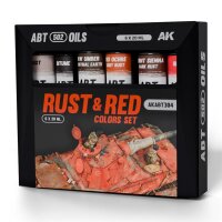 Rust and Red Colors Set - Ölfarben