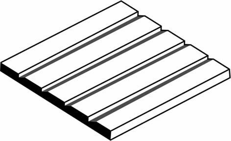 Polystyrolplatte weiss 150x300x0,5mm, 1 Stück