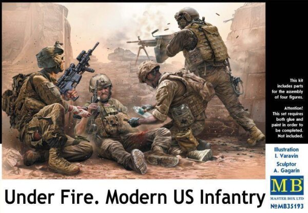 1/35 Under Fire. Modern US Infantry