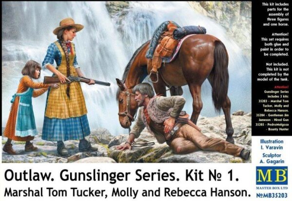 Outlaw. Gunslinger Series. Kit No. 1. Marshal Tom Tucker, Molly and Rebecca Hanson