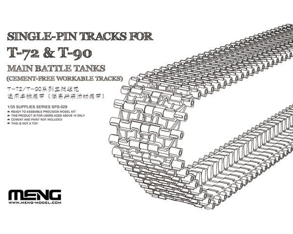 Single-Pin Tracks for T-72 & T-90 Main Battle Tank