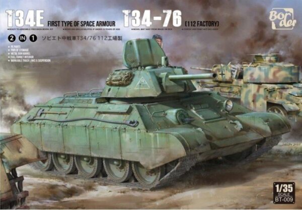 1/35 T-34E (First Type of Spaced Armour) / T-34-76 (112 factory)- 2 in 1