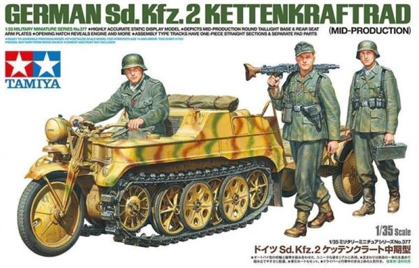 Sd.Kfz. 2 Kettenkrad (mittlere Prod.) + Anhänger