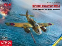 1/48 Bristol Beaufort Mk.I, WWII British Torpedo-Bomber