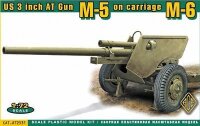 US 3 inch AT Gun M-5 on carriage M-6 late