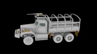 Diamond T 968 Cargo Truck with M2 Machine Gun