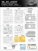 Panther Ausf. G steel wheels + AA Armour (2in1)