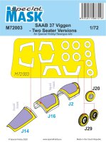 Saab JA-37 Viggen - Two Seater Versions - Masks