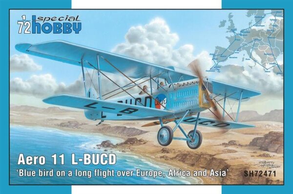 1/72 Aero 11 L-BUCD "Blue bird on a long flight over Europe, Africa and Asia"