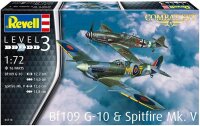 1/72 Combat Set Messerschmitt Bf-109G-10 & Spitfire...