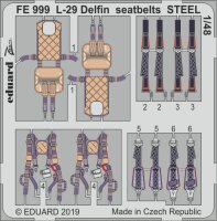 Aero L-29 Delfin seatbelts STEEL