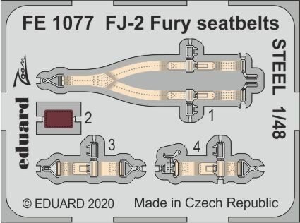 Norrth-American FJ-2 Fury seatbelts STEEL