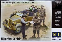 Hitching a Ride - US Paratroopers and Civilians