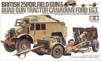 British 25 Pdr. Field Gun + Quad Gun Tractor