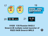 Russian Long-Range Rocket Launcher 9A52-2 Smerch-M