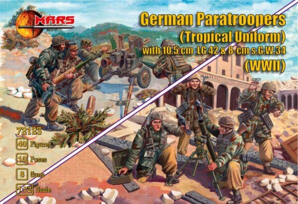 German Paratroopers (Tropical Uniform) + LG/sGW
