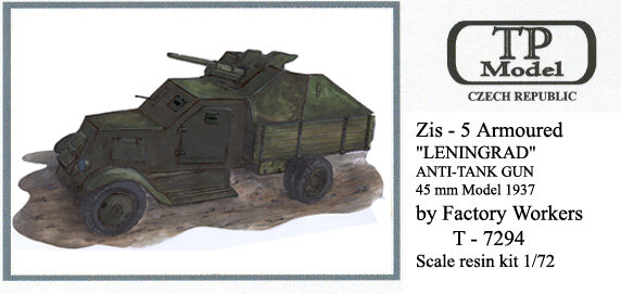 ZIS-5 Armoured Anti-Tank Gun 45 mm, Model 1937