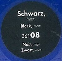 8 Schwarz, matt, RAL 9011