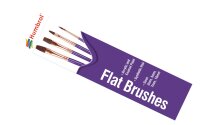 Flat Brush Pack (3, 5, 7, 10) Pinselset
