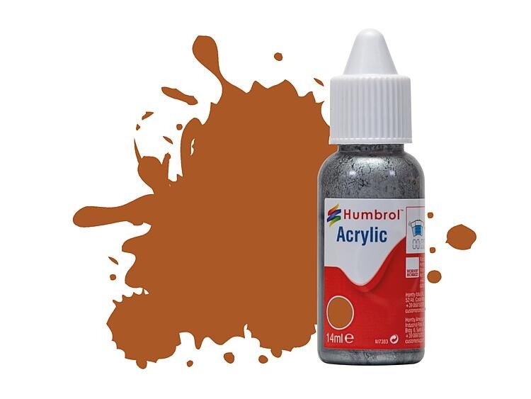 Humbrol Emaille Farbe Nr. 1 – 14 Ml Dose, Braun Glänzend, Für Modellbau & Mehr