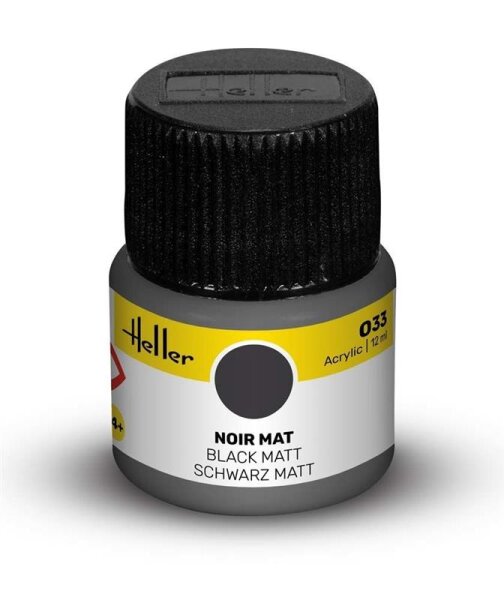 33 Black Matt / Schwarz Matt 12 ml