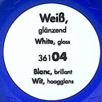 4 Weiß, glänzend RAL 9010, Aqua Color 18ml