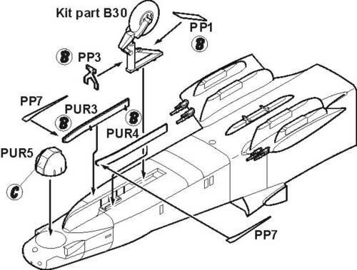 OV-10D Bronco Undercarriage Set