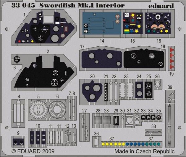 1/32 Swordfish Mk.I interior S.A. (Trumpeter)