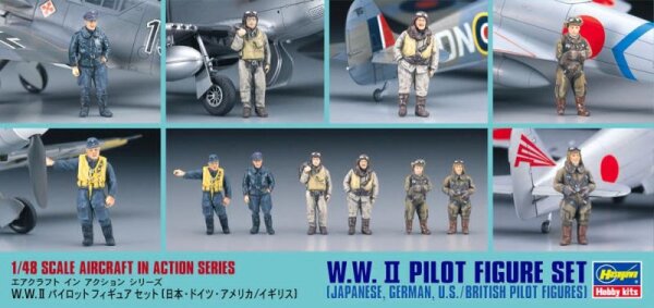 1:48 WWII Pilot Figure Set