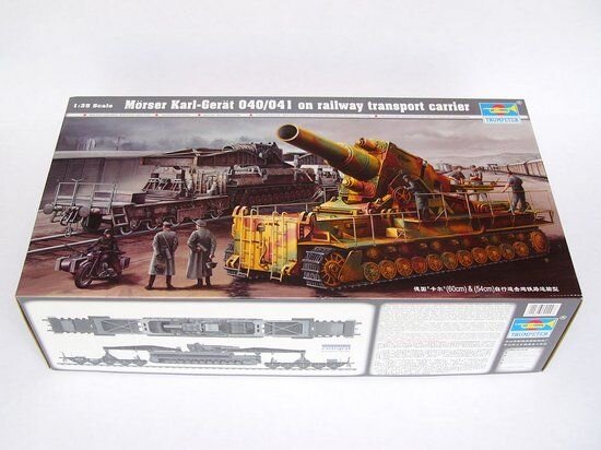 1/35 Mörser Karl-Gerät 040/041 mit Eisenbahnverladeanhänger