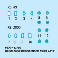 Italian Navy Battleship RN Roma 1943