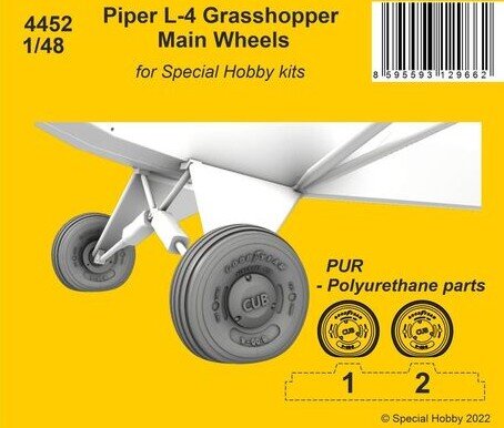 1/48 Piper L-4 Grasshopper Main Wheels