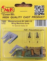 1/72 Messerschmitt Bf-109E-1/5 Wing Machine Guns