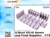 U-Boot Typ VII - IXc: Ammo and Food Supplies