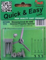 1/72 Messerschmitt Bf-109E Detailed Propeller Spinner