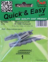 1/72 Messerschmitt Bf-109E exhausts