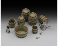 Wine barrels and farm accessories