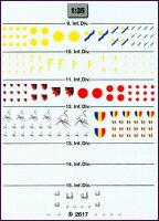 Wehrmacht: Infanteriedivisionszeichen: 9. - 15. Division