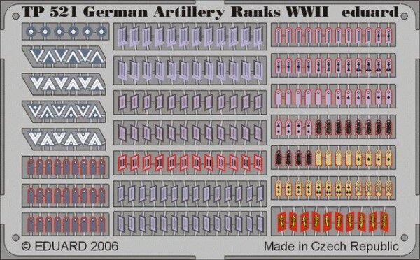 German Artillery Ranks WWII