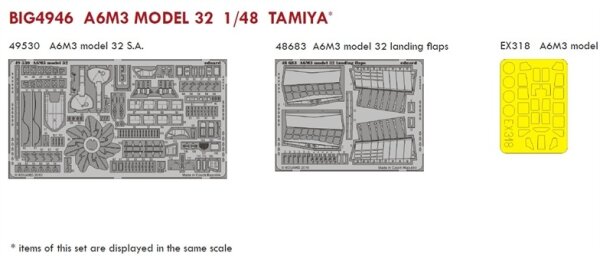 1/48 Mitsubishi A6M3 Model 32 "Zero" BIGED-Set for Tamiya