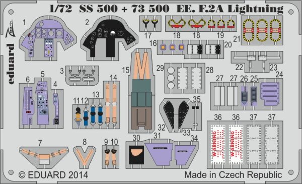 BAC/EE Lightning F.2A interior (self adhesive)