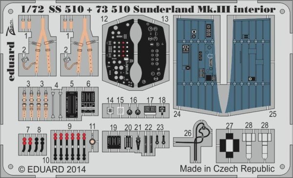 Short Sunderland Mk.III interior (self adhesive)