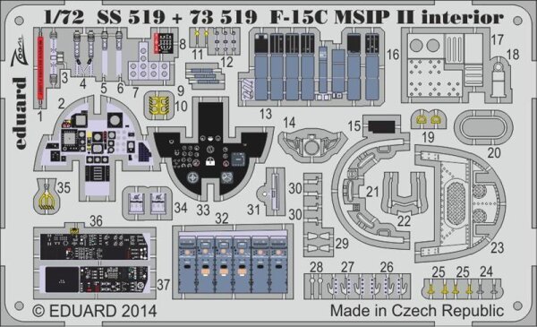 F-15C Eagle MSIP II interior (self adhesive)