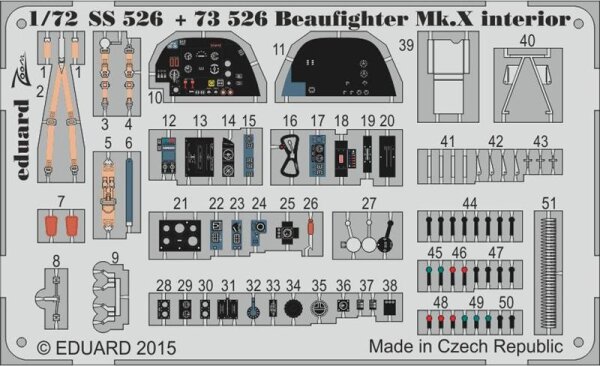 Bristol Beaufighter Mk.X interior (self adhesive)