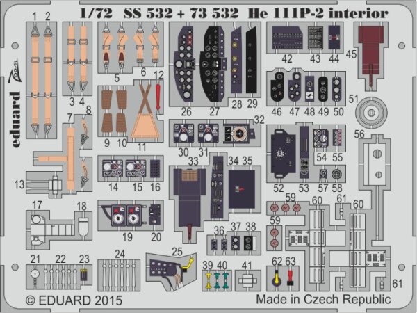 Heinkel He-111P-2 interior (self adhesive)