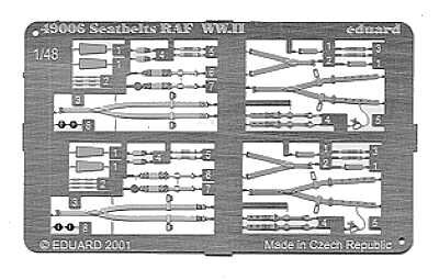 Seatbelts RAF WWII Fighters / Sitzgurte