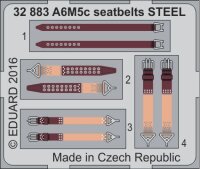 Mitsubishi A6M5c Zero" seatbelts STEEL"