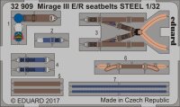 Dassault Mirage IIIE/R seatbelts STEEL