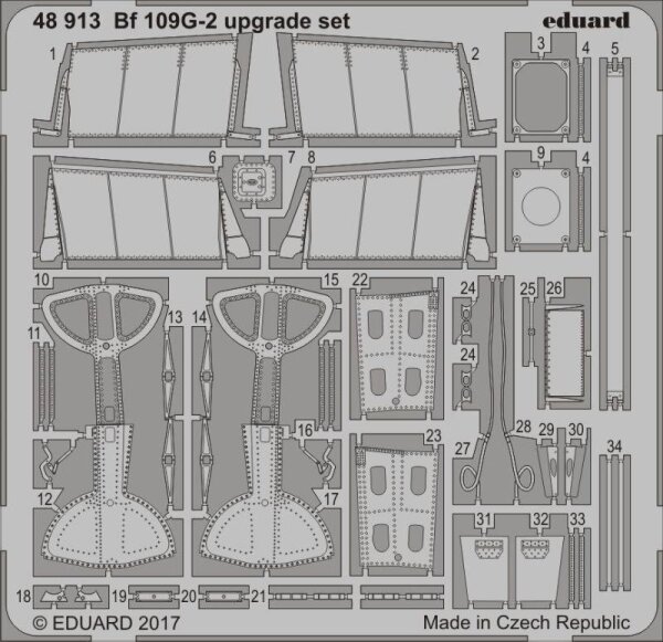 1/48 Messerschmit Bf-109G-2 Upgrade set (Eduard)